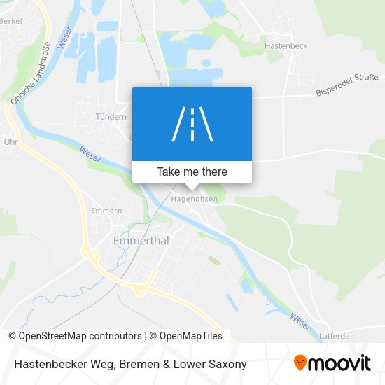 Hastenbecker Weg map