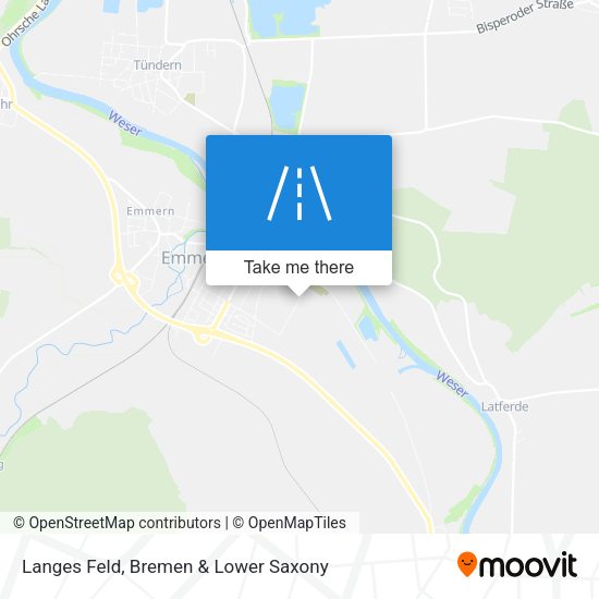 Langes Feld map