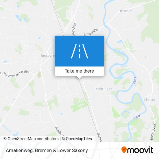 Amalienweg map