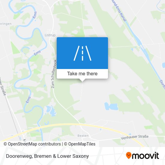 Doorenweg map