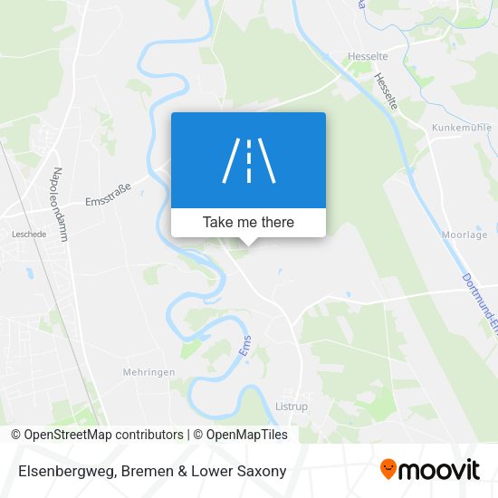 Elsenbergweg map