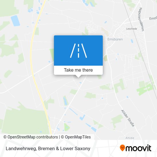 Landwehrweg map
