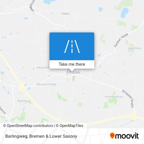 Barlingweg map