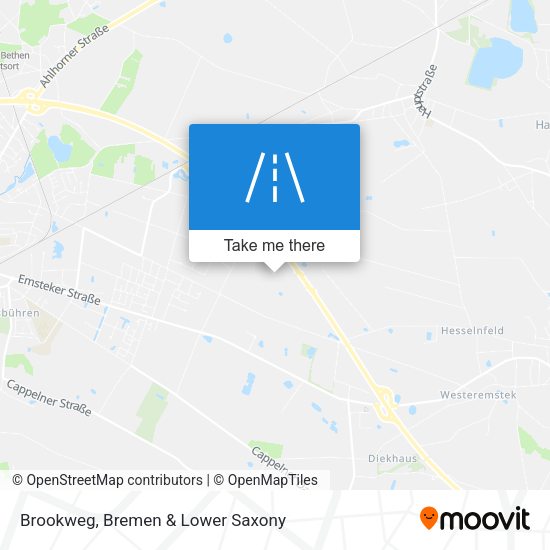 Brookweg map