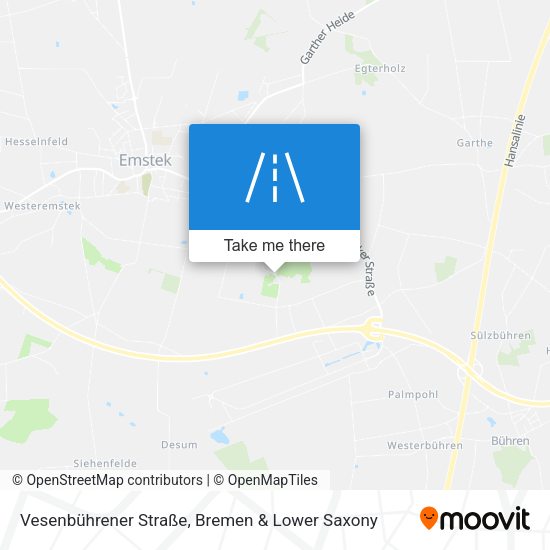 Vesenbührener Straße map