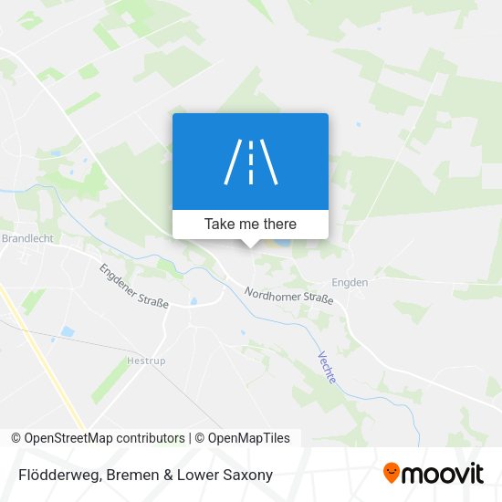 Flödderweg map