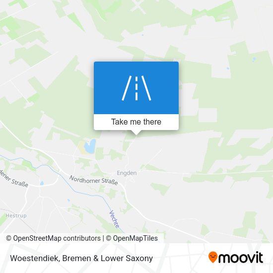 Woestendiek map