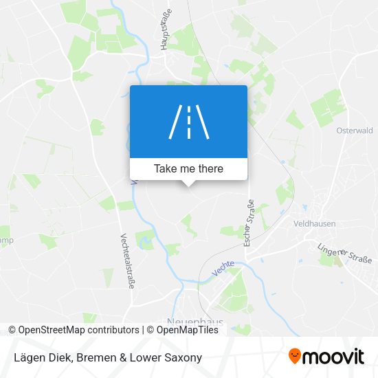 Lägen Diek map