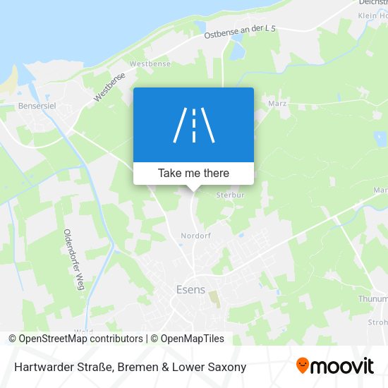 Hartwarder Straße map