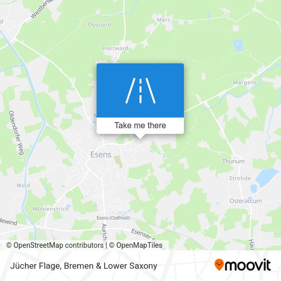 Jücher Flage map