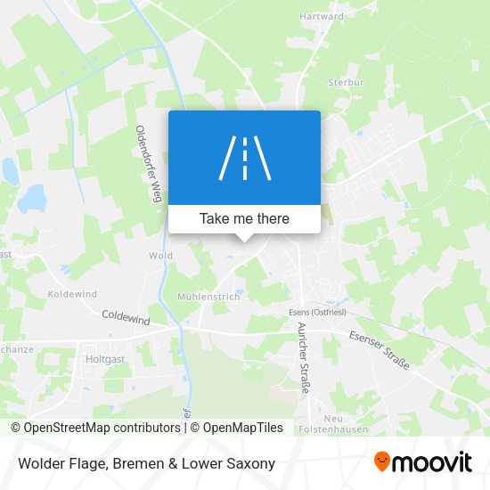 Wolder Flage map