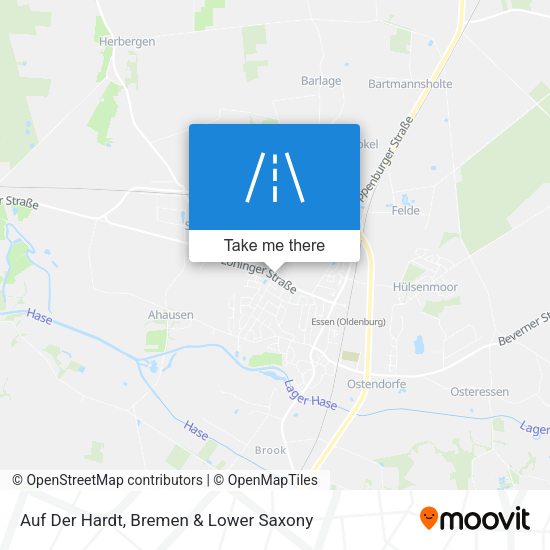 Auf Der Hardt map