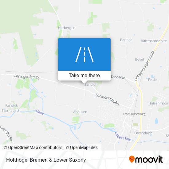 Holthöge map