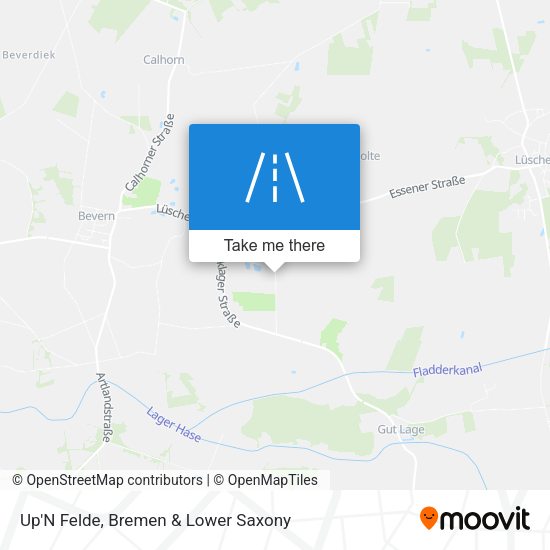Up'N Felde map