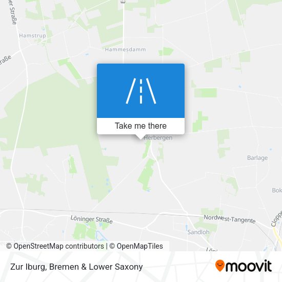 Zur Iburg map