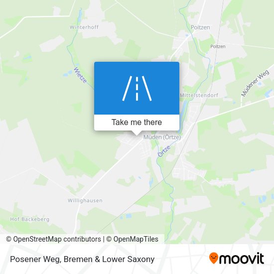 Posener Weg map