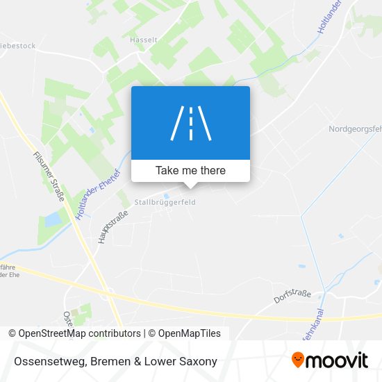 Ossensetweg map