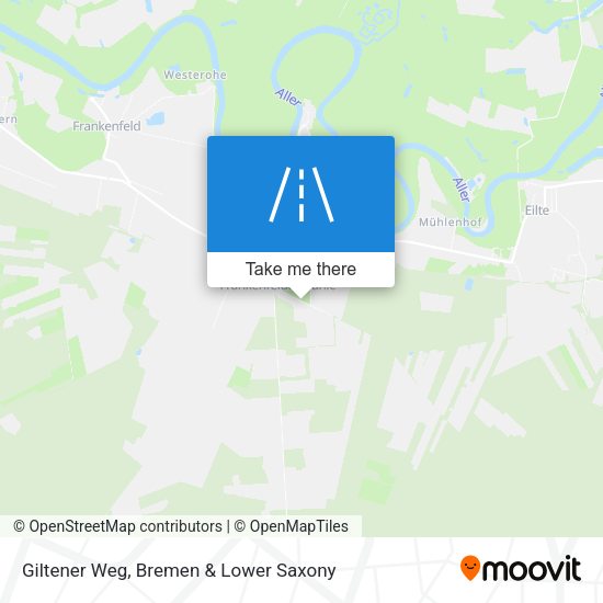 Giltener Weg map