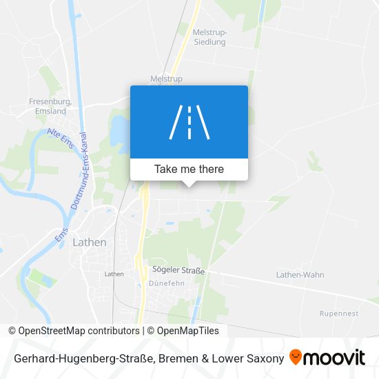 Gerhard-Hugenberg-Straße map
