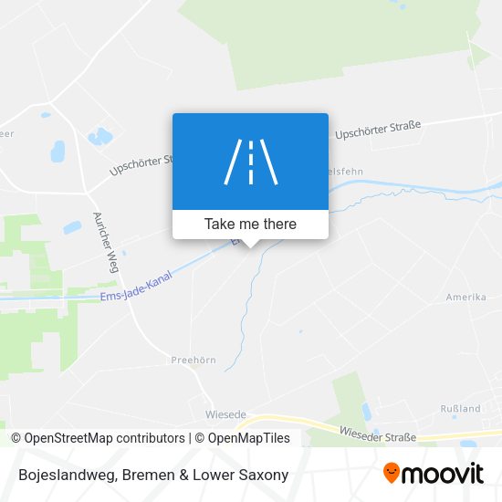 Bojeslandweg map