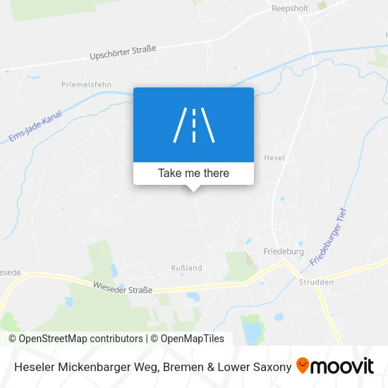 Карта Heseler Mickenbarger Weg