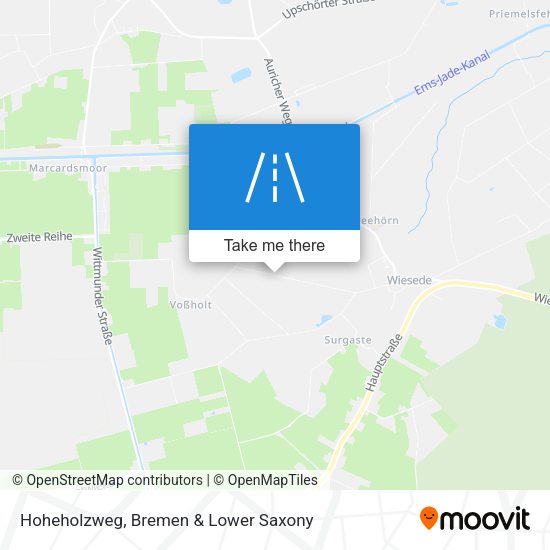 Hoheholzweg map