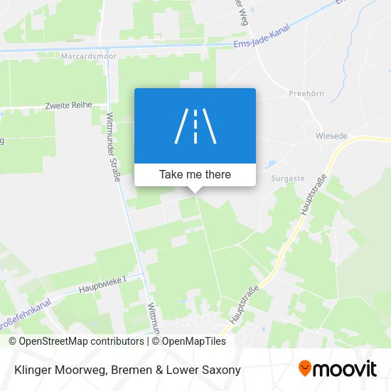 Klinger Moorweg map
