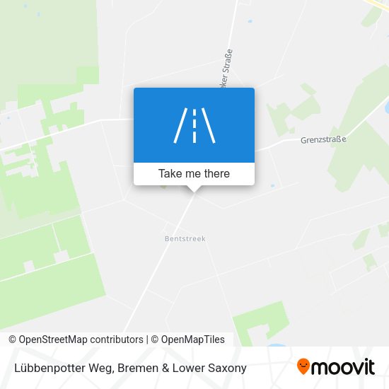 Lübbenpotter Weg map