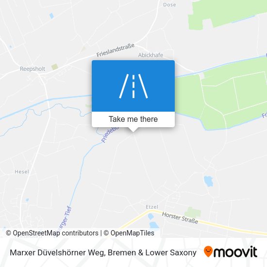Marxer Düvelshörner Weg map