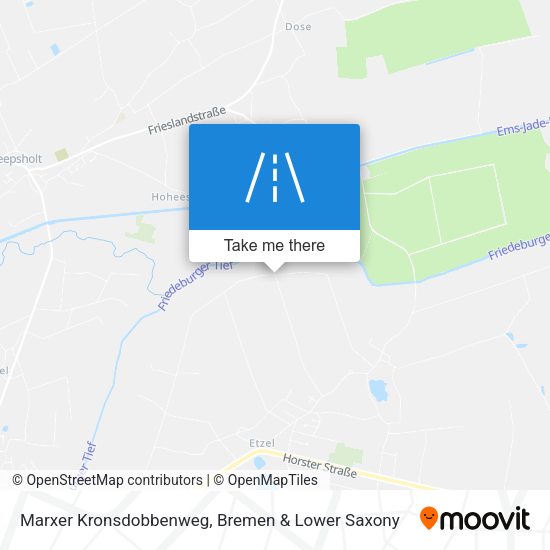 Marxer Kronsdobbenweg map