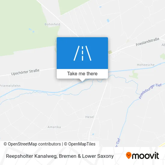 Карта Reepsholter Kanalweg