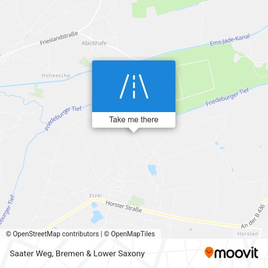 Saater Weg map