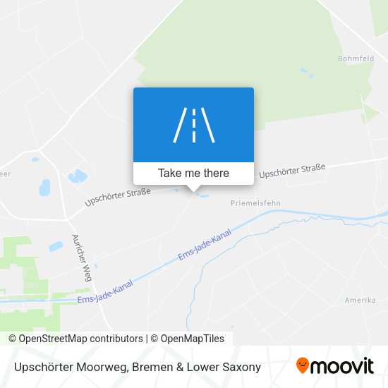 Upschörter Moorweg map