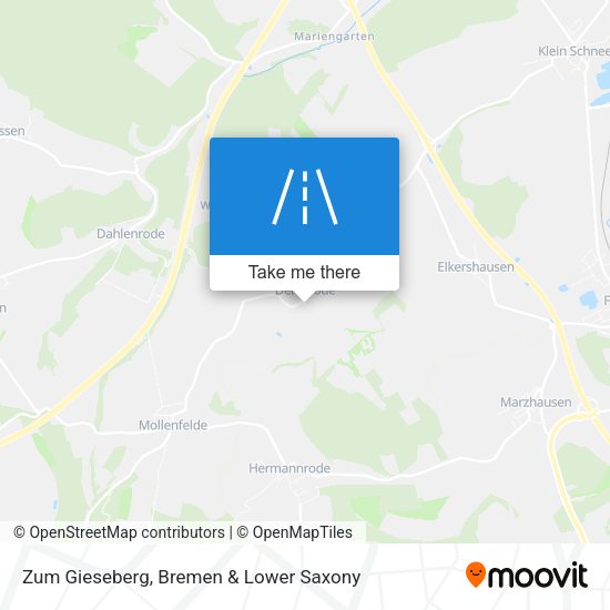 Zum Gieseberg map