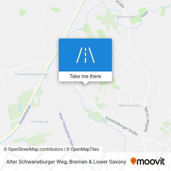 Alter Schwaneburger Weg map