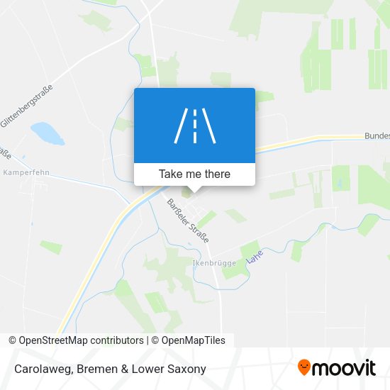Carolaweg map