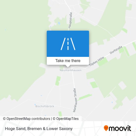 Hoge Sand map