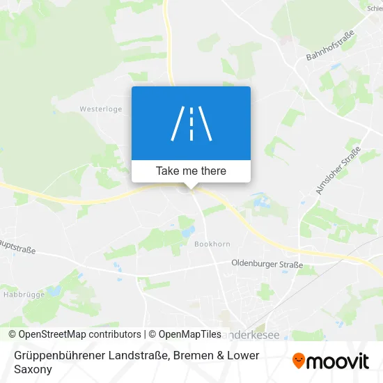 Карта Grüppenbührener Landstraße