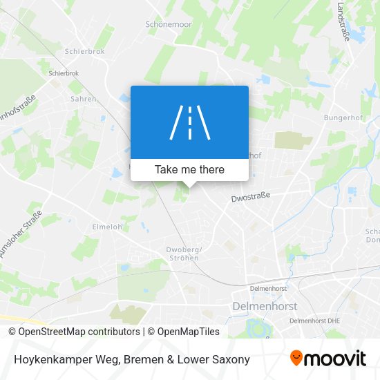 Hoykenkamper Weg map
