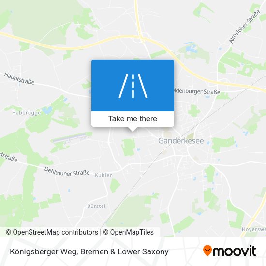 Königsberger Weg map