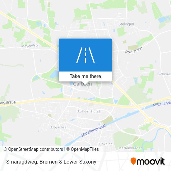 Smaragdweg map