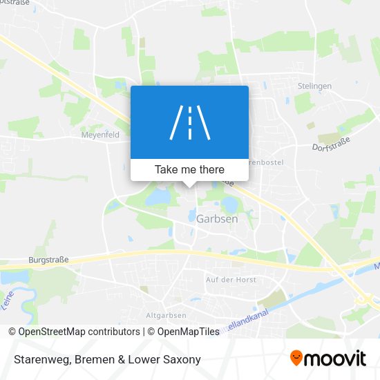 Starenweg map