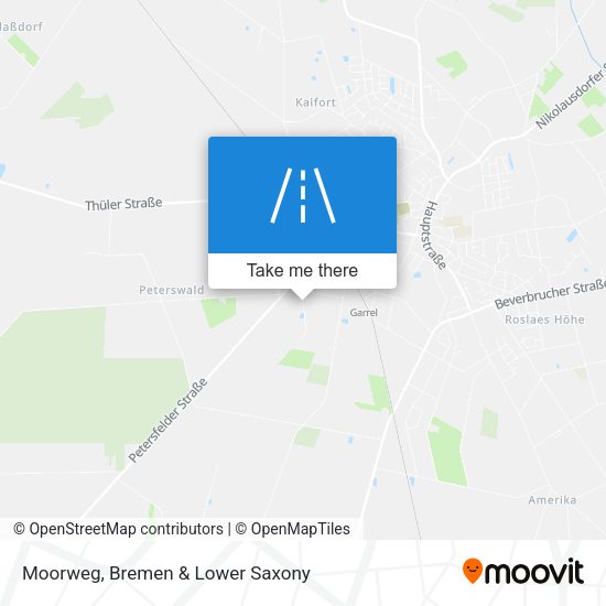 Moorweg map