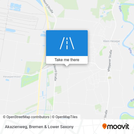 Akazienweg map