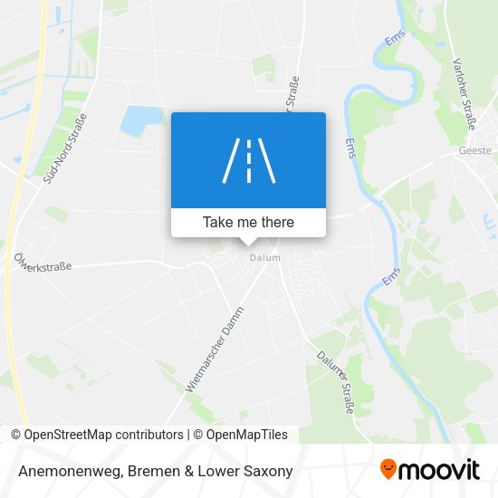 Anemonenweg map