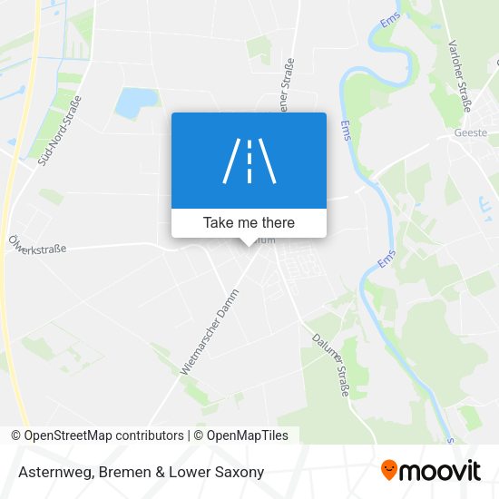 Asternweg map