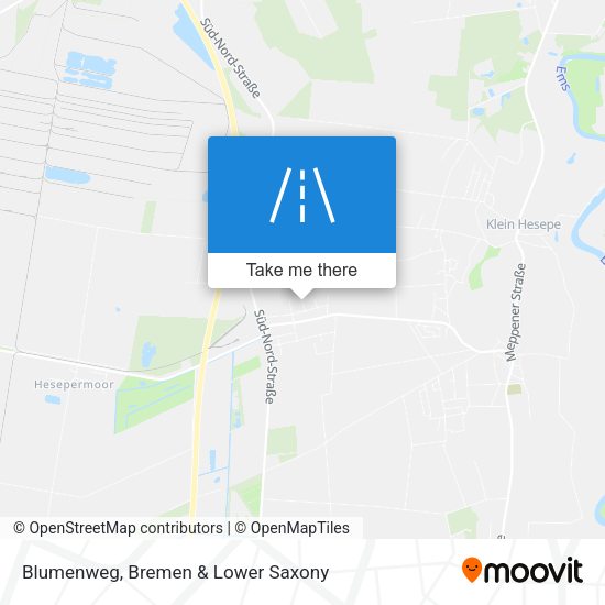 Blumenweg map