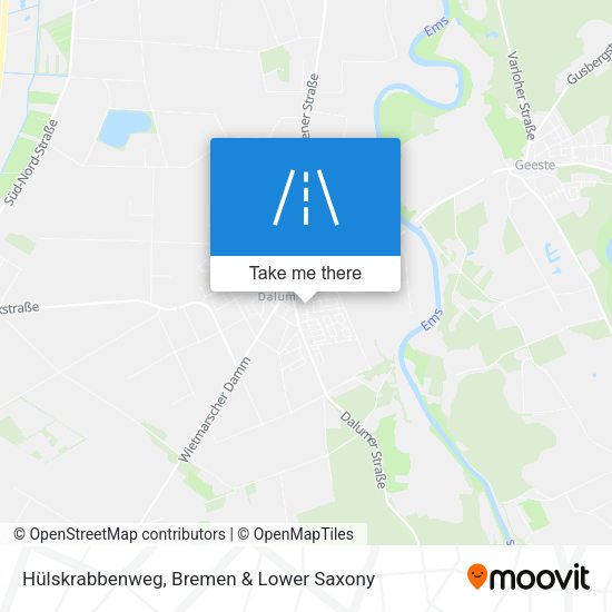 Hülskrabbenweg map