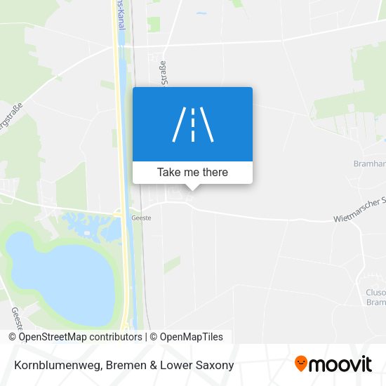 Kornblumenweg map
