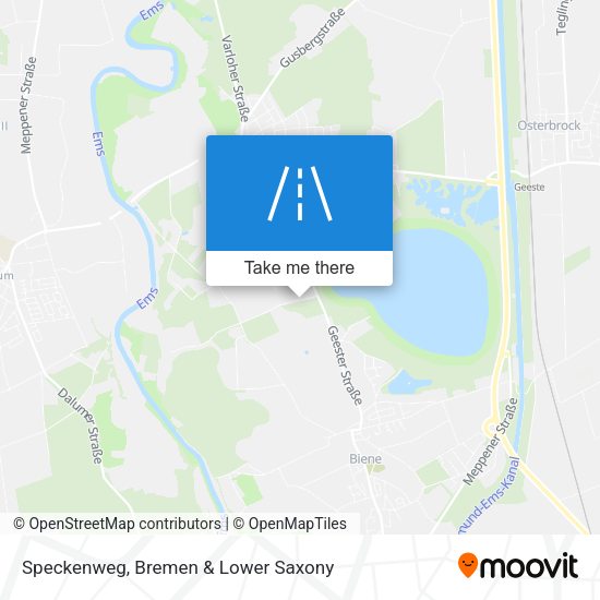 Speckenweg map